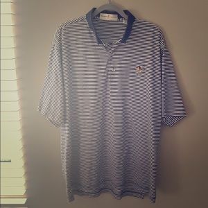 Fairway & Greens Navy Blue Striped Polo